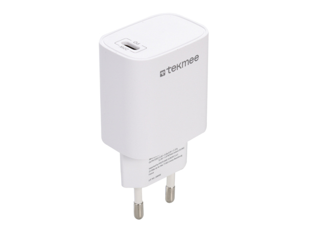 Tekmee Netzstecker 1x USB-C, weiß