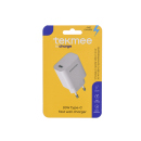 Tekmee Netzstecker 1x USB-C, wei&szlig;