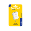 Tekmee Netzstecker 1x USB, wei&szlig;