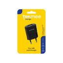 Tekmee Netzstecker 1x USB, schwarz
