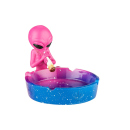 Aschenbecher "Alien"; blau-pink;...