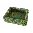 Aschenbecher "Jamaica"; gr&uuml;n...