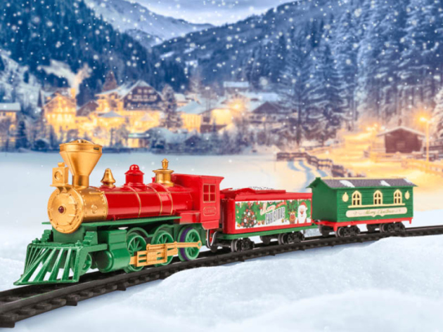 Weihnachtseisenbahn, inkl. Schienenkreis, UVP: 27,99 Euro