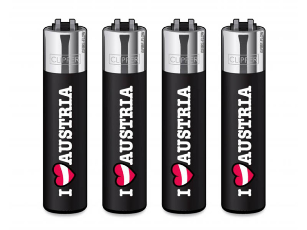 Clipper Large Sonder Edition I LOVE AUSTRIA BLACK, 48er Display