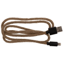 USB-Ladekabel "Seil" 3-fach sortiert in iPhone, Micro USB & Typ C, 1 m, 12er Display