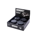 Grinder "Black Trance Leaf" Metal, 4-tlg.:...