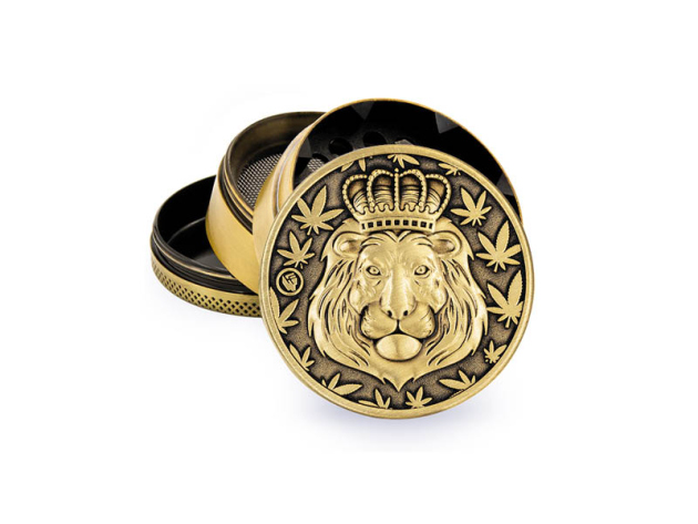 Grinder Icy "Gold Lion" Metal, 4-tlg.: Ø 50 mm