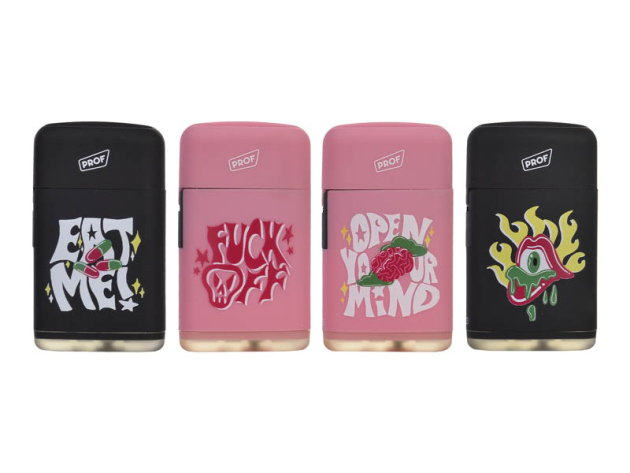 Sturmfeuerzeuge "Psychedelic Capsule" Jetflame, 20er Display