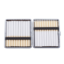 Zigarettenetui "Blau & Schwarz" für 20 Zig., mit Gummiband, 4-fach sortiert, 12er Display