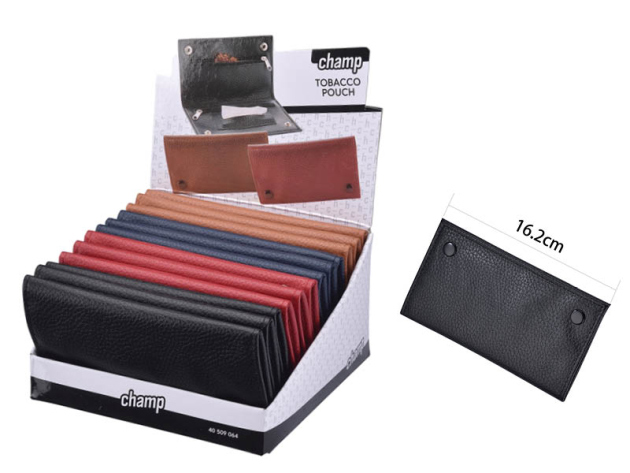 Tabakbeutel "Grained" 4-fach sortiert, 12er Display