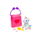 Plüsch Einhorn in der Tasche, 3-fach sortiert, 9er Display