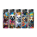 Elektrofeuerzeuge "FLOWER DOGS" 50er Display