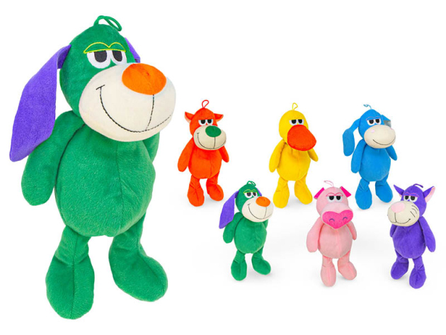 Plüsch Tiersortiement, ca. 23/30cm, 6-fach sortiert, einzeln