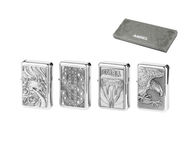 Benzinfeuerzeuge Angel "Fantasy" 4er Display