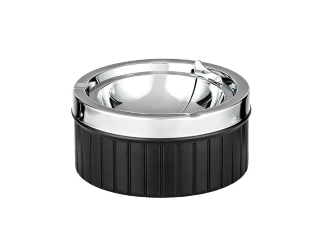 Kippaschenbecher "Angelo" schwarz, Ø11 cm, H.6 cm