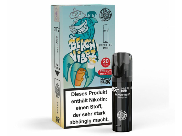 187 Strassenbande - Prefilled Pod - Beach Vibez (Zitrone, Limette, Orangen) -  20mg - ca. 600 Züge