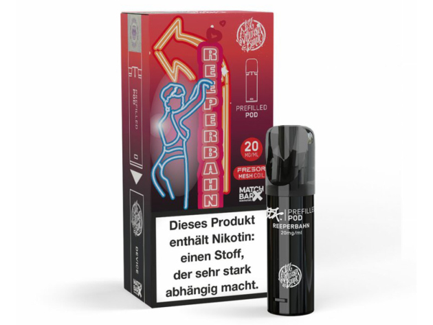 187 Strassenbande - Prefilled Pod - Reeperbahn (Himbeer, Vanille)  -  20mg - ca. 600 Züge
