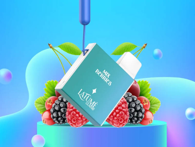 Lafume Cuatro - Mix Berries (Beerenmix) - E-Shisha - 20mg - 600 Züge