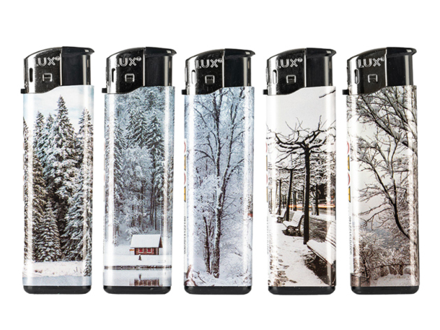 Elektrofeuerzeuge "WINTER", 5-fach sort., 50er Display