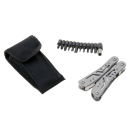 Multitool 24-in-1 Mini-Werkzeugen; Messer, Zangen & 11 Bits Multi-Tool mit Etui; silber; UVP: 9,90 Euro