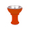 Shishakopf "Edelstahl-Silikon" Orange, 8 cm, 2,4 cm Öffnung