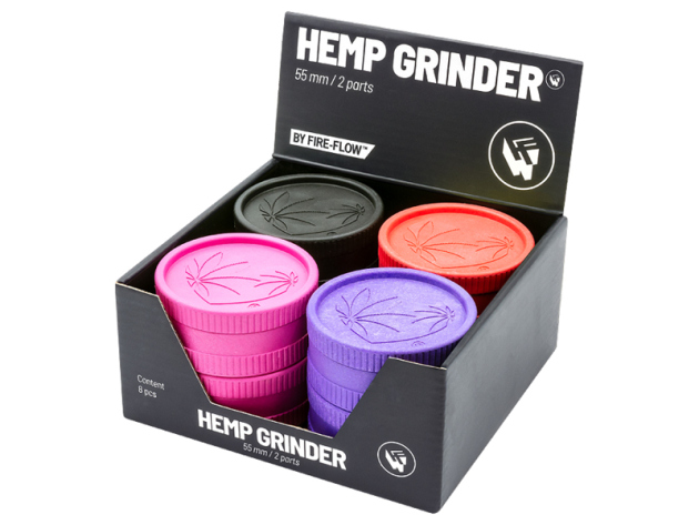 Hemp Grinder "420 Heart", 2-tlg.: Ø 55 mm; einzeln