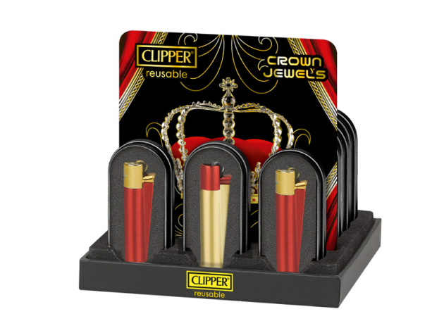 Clipper Metal Large CROWN JEWELS, 12er Display