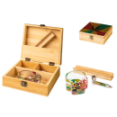 Selberdreher Set aus Holz mit Glaspfeife, Aschenbecher...