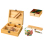 Selberdreher Set aus Holz mit Glaspfeife, Aschenbecher und Tray
