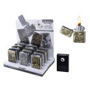 Benzinfeuerzeuge "Eagle &amp; Bike"; 12er Display