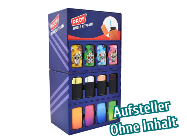 Feuerzeugaufsteller - "Single Jetflame" - 3 Etagen (ohne Inhalt)