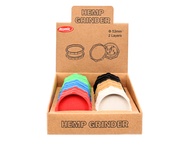 Grinder "Zahnrad", 2-tlg. Ø 53mm, 12er Display