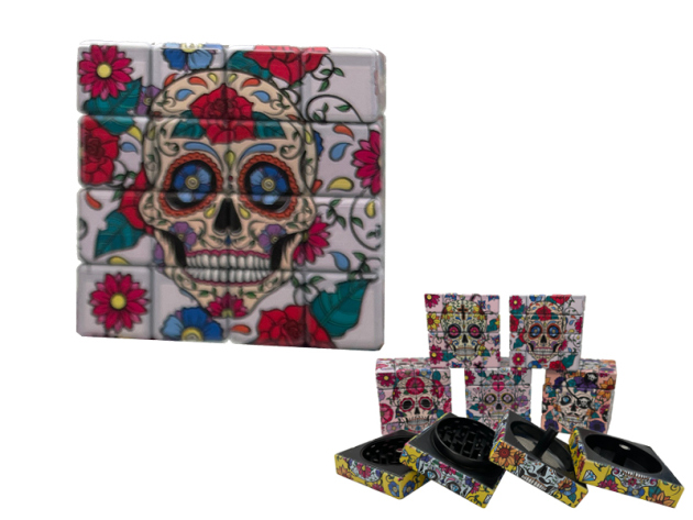 Grinder "Magic Cube La Catrina", 4-tlg. Ø 45mm; einzeln