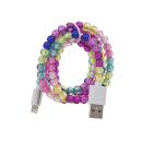 Tekmee Ladekabel USB-C auf Lightning, 2.0A; bunt, 1m;...