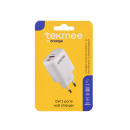 Tekmee Netzstecker Type-C + USB,  12W, Wand Charger;...