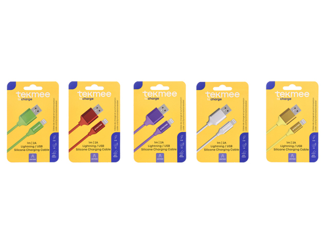 Tekmee Ladekabel USB-C auf Lightning,1m; 2.0A; versch. Farben; einzeln