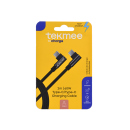 Tekmee Ladekabel Type-C auf Type-C,; 3A; 1m, schwarz