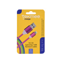 Tekmee Ladekabel USB-C auf Lightning, 2.0A; 1m, Rainbow;...