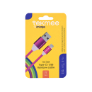 Tekmee Ladekabel USB-C aufType-C 2.0A; 1m, Rainbow; einzeln