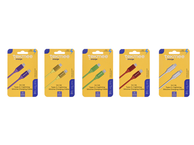 Tekmee Ladekabel Typ C auf Lightning,1m; 2.0A; versch. Farben; einzeln