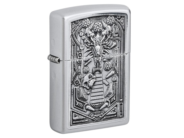 Zippo Feuerzeug - Pinball Machine Emblem Silber