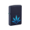 Zippo Feuerzeug - Cannabis  Black Light  Navy Blue