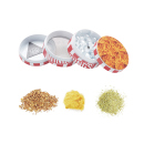 Grinder "Yummy" 4-tlg., 4-fach sortiert, Ø 5 cm, 12er Display