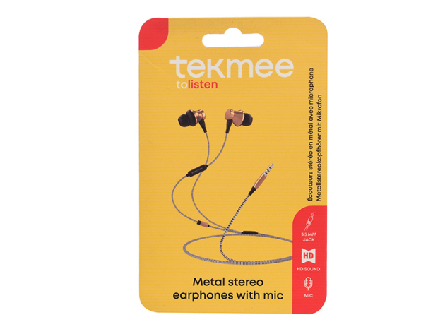 Tekmee Kopfhörer, Stereo; mit Mikrofon