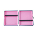 Zigarettenetui "Pink" für 20 Zig., mit Gummiband, 4-fach sortiert, 12er Display
