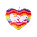 Pl&uuml;schkissen "Regenbogenherz...