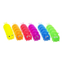Puffer Caterpillar Spielraupe, 6-fach sortiert, 12er Display