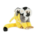 Pl&uuml;sch Totenkopfaffe mit Baby, 18cm, einzeln