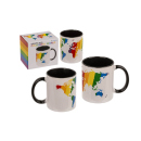 Becher, Colorful World, ca. 8 x 8 x 9,5 cm, Steingut,...