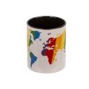 Becher, Colorful World, ca. 8 x 8 x 9,5 cm, Steingut, einzeln